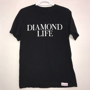 Diamond Life Black & White Crewneck Short Sleeve T